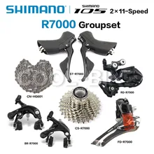 Shimano R7000 Groepset 105 R7000 przerzutki drogowe St + Fd + Rd + Br + Cs + Cn przerzutka przednia Ss Gs 11-28T 11-30T