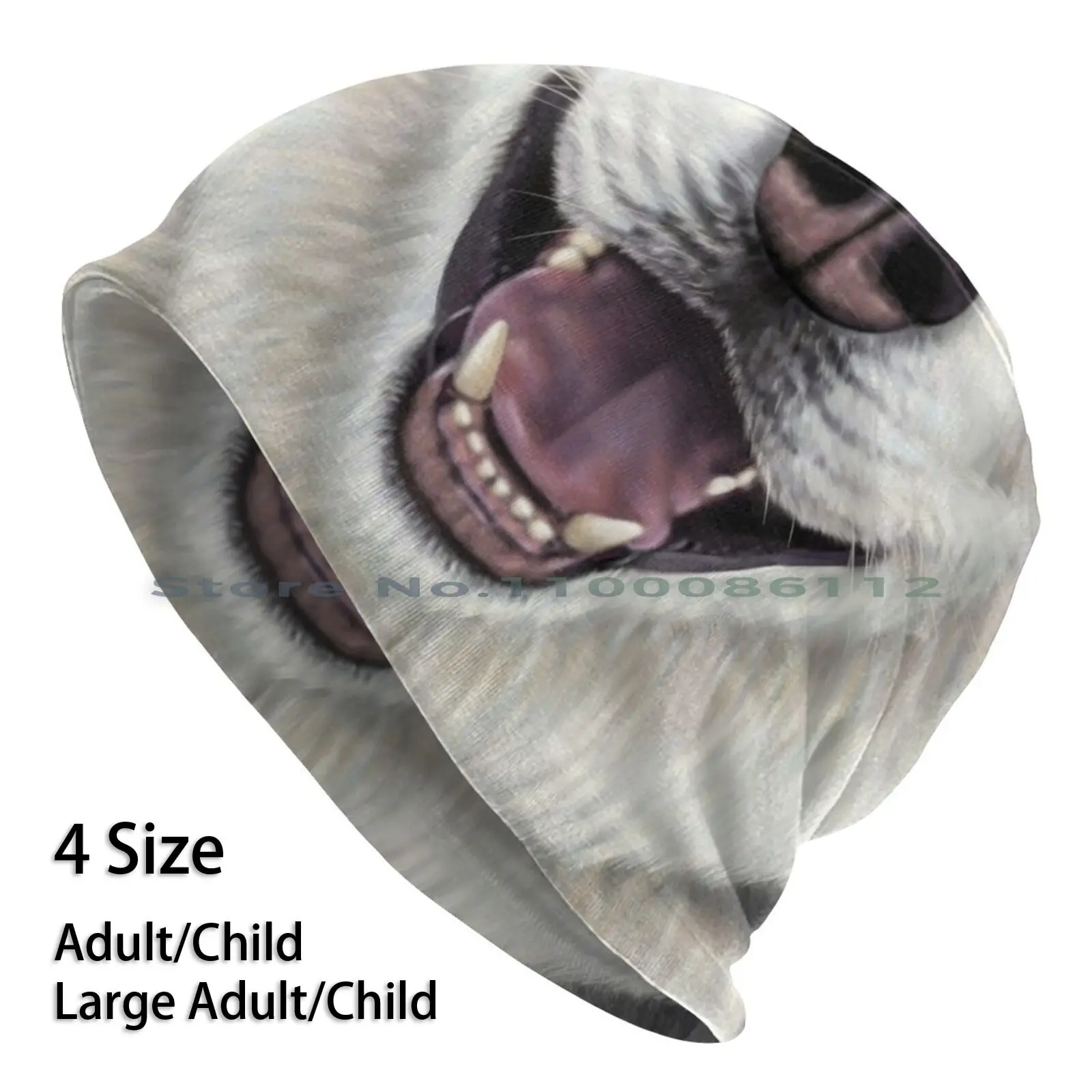 Siberian Husky-Up Close Berretti Per Cani Cappello Lavorato A Maglia Siberian Husky Slitta Cane Canino Cucciolo Lupo Cane Soffice Cane Felice Cane Sor