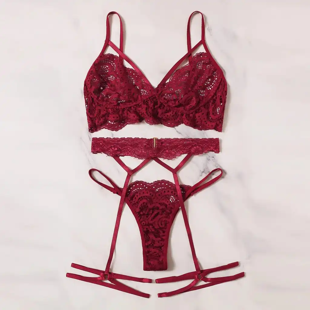 lencería para mujer roja