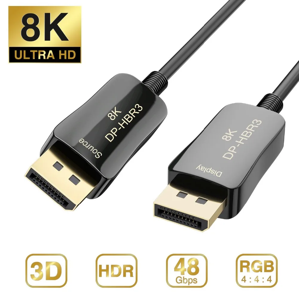 2019-Hot-Fiber-8K-4K-DisplayPort-Cable-DP-1-4-8K-60Hz-4K-144Hz-High-Speed