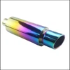 Car Styling Exhaust System Pipe Tail Universal Racing Muffler High Quality Stainless Steel 2.5