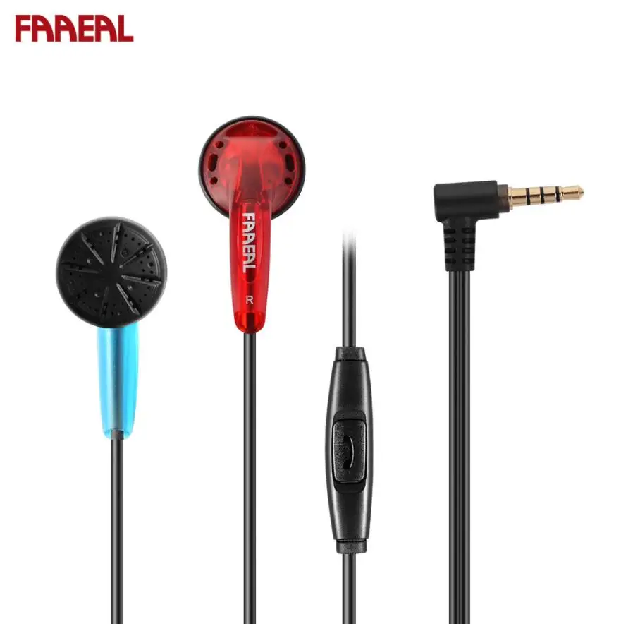 Наушники-вкладыши FAAEAL Iris 32 Ом Hi-Fi с плоской головкой насыщенными басами 3 5 мм