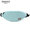 TINYAT Men Women Waist Pack Bag Casual Fanny Pack Canvas Belt bag Girl Mobile Money Fanny Bag Belt Bags Blue ► Photo 2/6