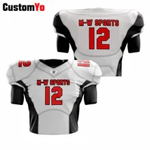 Белый футбольный свитер с v-образным вырезом и эластичным рукавом