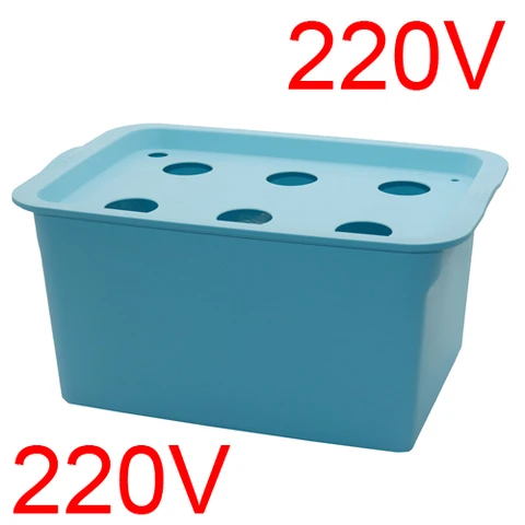 Plants Site Hydroponic Systems 6 Holes Nursery Pots Soilless Vegetables Cultivation Seedling Growing Box With Air Pump