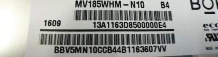 18 5 дюймов BOE ЖК-дисплей Панель MV185WHM-N10 1366*768 LCM a-Si TFT-LCD |