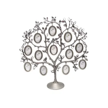 

Creative Photo Holder Tree Shaped Photo Rack Fashion Metal Photo Frame Wedding Decoration Silver