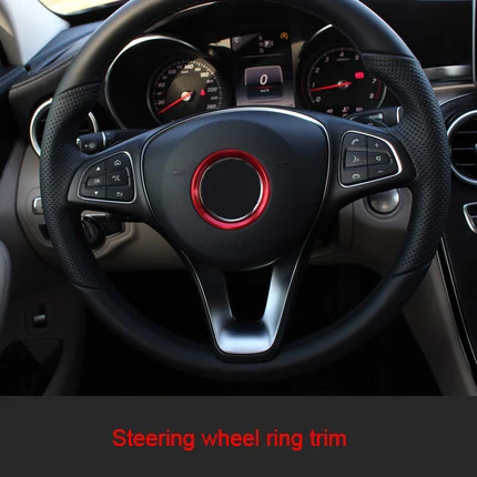 

Хромированное кольцо на руль для Mercedes Benz C 2015-2019, отделка, 1 шт.