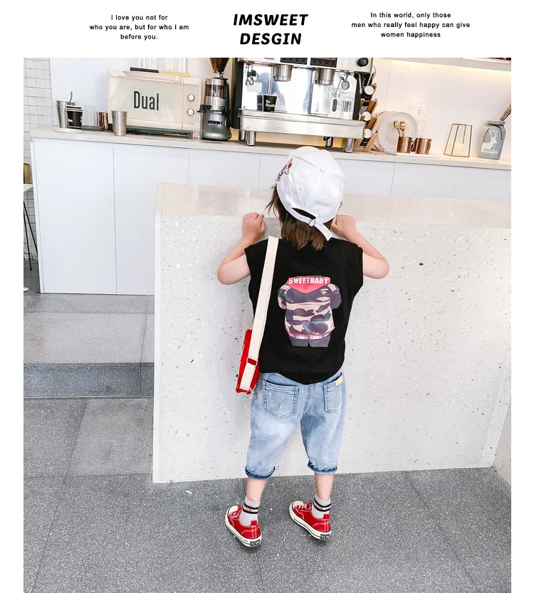 Child Shorts BOY'S Denim Shorts Pure Cotton Casual Children Korean-style Shorts Western Style Small CHILDREN'S Baby Summer Pants