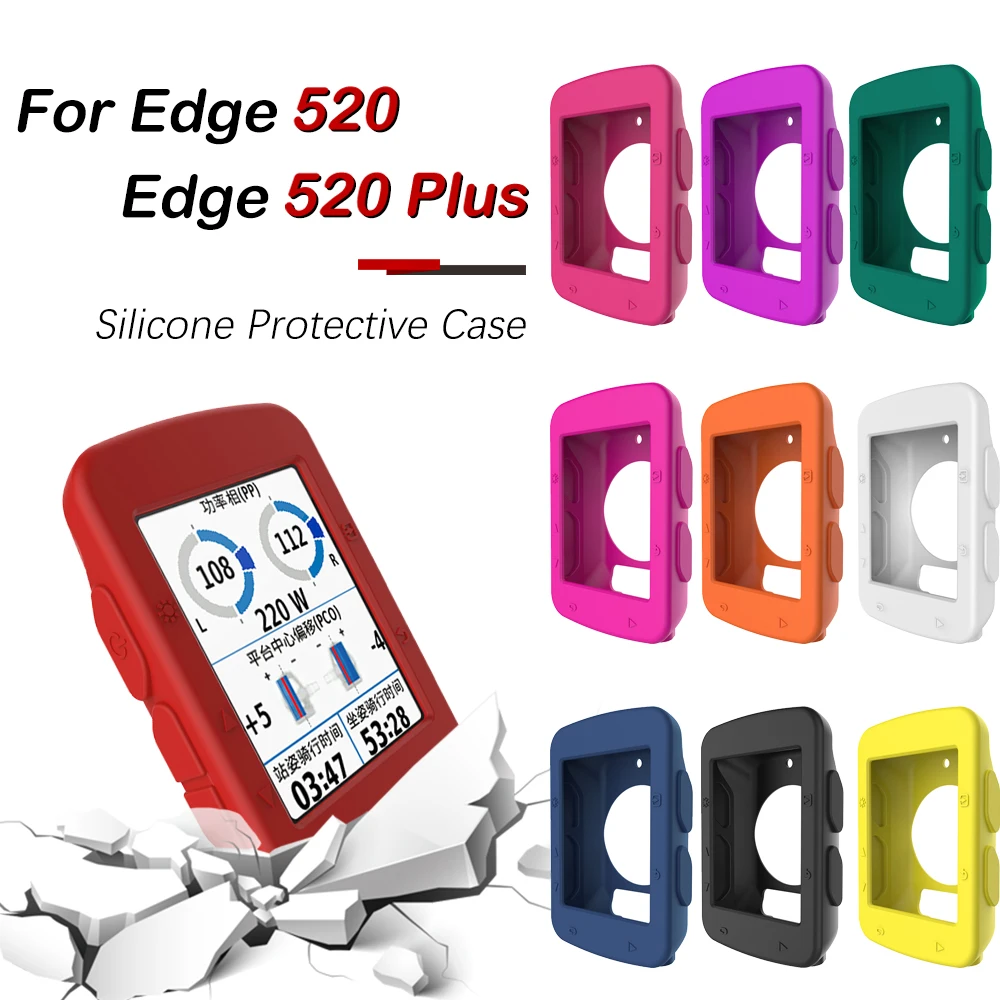 Protective Silicone Case Cover for Garmin Edge 520 GPS Bike Computer Protector 