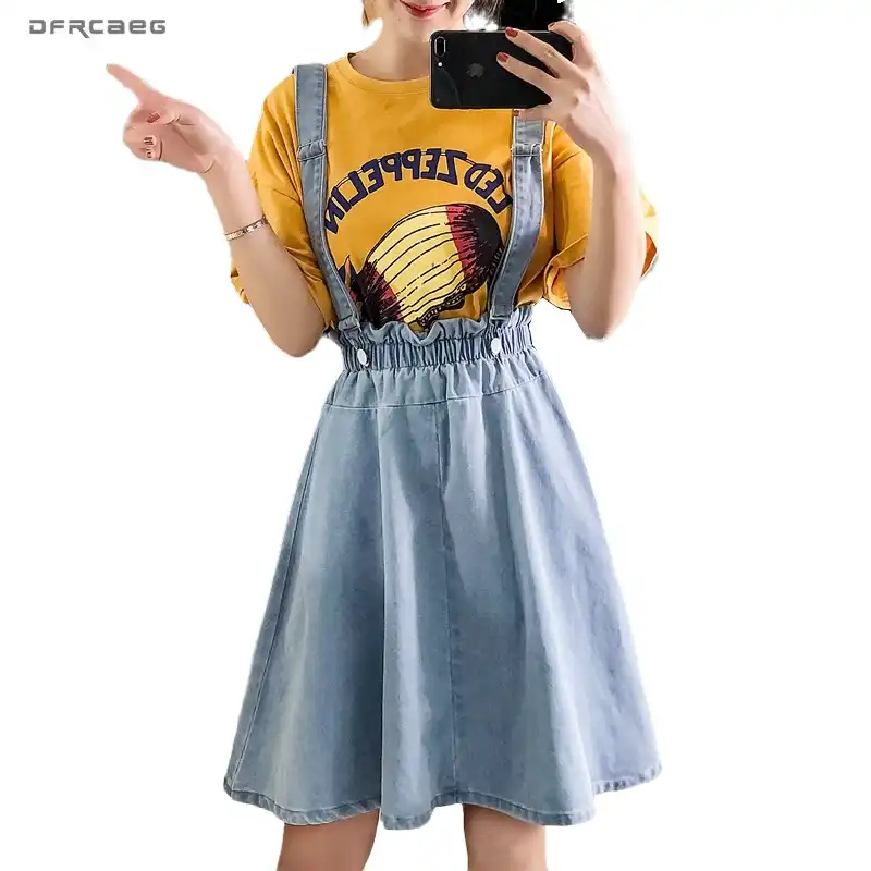 plus size pleated denim skirt