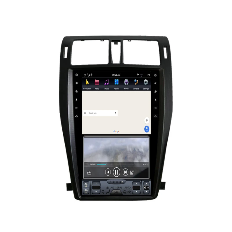 Android 9.0 Tesla Vertical Screen car no DVD Player GPS Navigation For TOYOTA CROWN Thirteenth 13th Audio Player 13.6 Inch