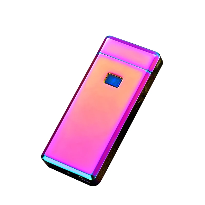 BWOHOPS двойная для Плазменно-дуговой Электронная зажигалка Smok наружная ветрозащитная USB перезаряжаемая сигарета Классическая Электронная импульсная зажигалка - Цвет: one pcs