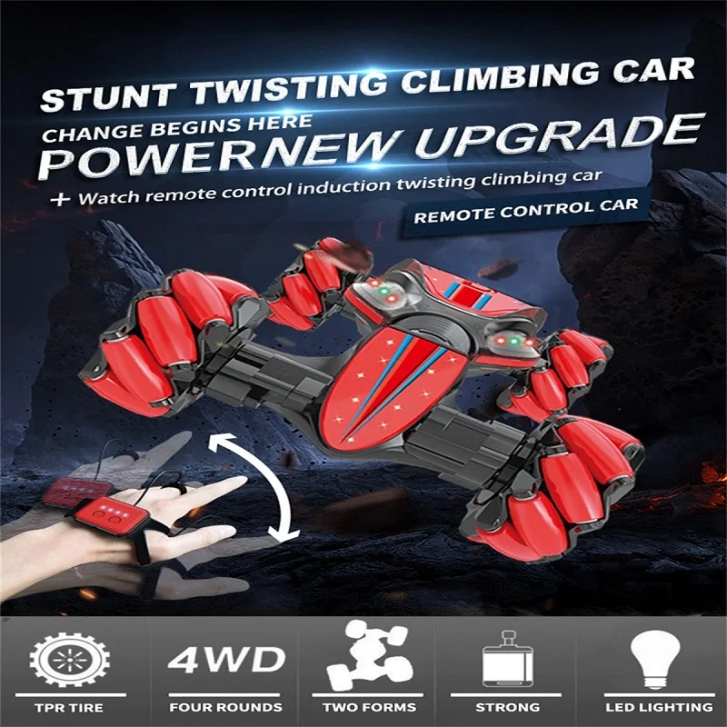 New Children Toys Xmas Stunt RC Car Watch Remote Control Vehicle Gesture Sensing Twisting Drift Car 1 New Children Toys Xmas Stunt RC Car Watch Remote Control Vehicle Gesture Sensing Twisting Drift Car 2