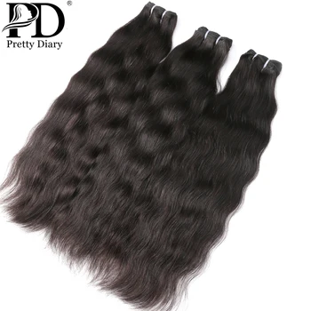 

30 32 34 36 40 inch Indian Remy Hair Weave Natural Straight Hair Bundles 100% Natural Human Hair 1 3 4 Bundles Hair Wefts
