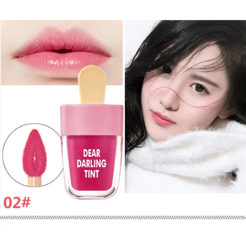 Корея 6 цветов Мороженое Торт Желе Увлажняющий блеск для губ оттенок губ не выцветает окрашивание жидкая помада