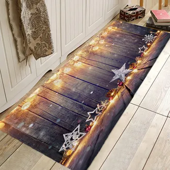 

Christmas Tree Gift Fireplace Hallway Carpets Kitchen Entrance Door Mat Anti-slip Floor Rug Bathroom Area Hallway Free Shipping