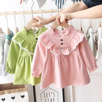 

Girl's dress spring 2020 new 1-3 years old children's western style princess skirt little girl skirt spring and autumn