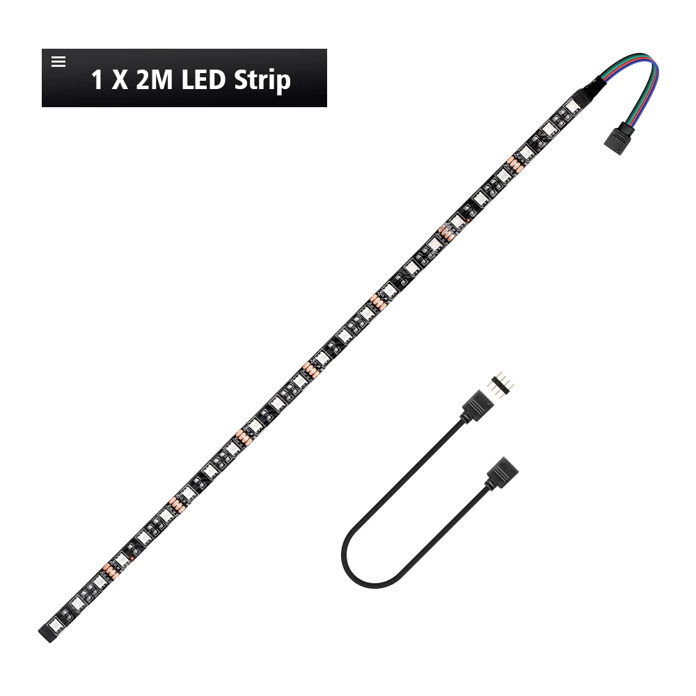 1 X 2M Светодиодный заголовки световая гирлянда 12В материнская плата RGB полосы 4 Pin коробка передач-Заголовок(+ 12 V, G, красные/зеленые/голубые/желтые/белые Светоотражающие B) Удлинительный провод 50 см, 1 м, 2 м, несколько цветовой эффект - Испускаемый цвет: 1 X 2M