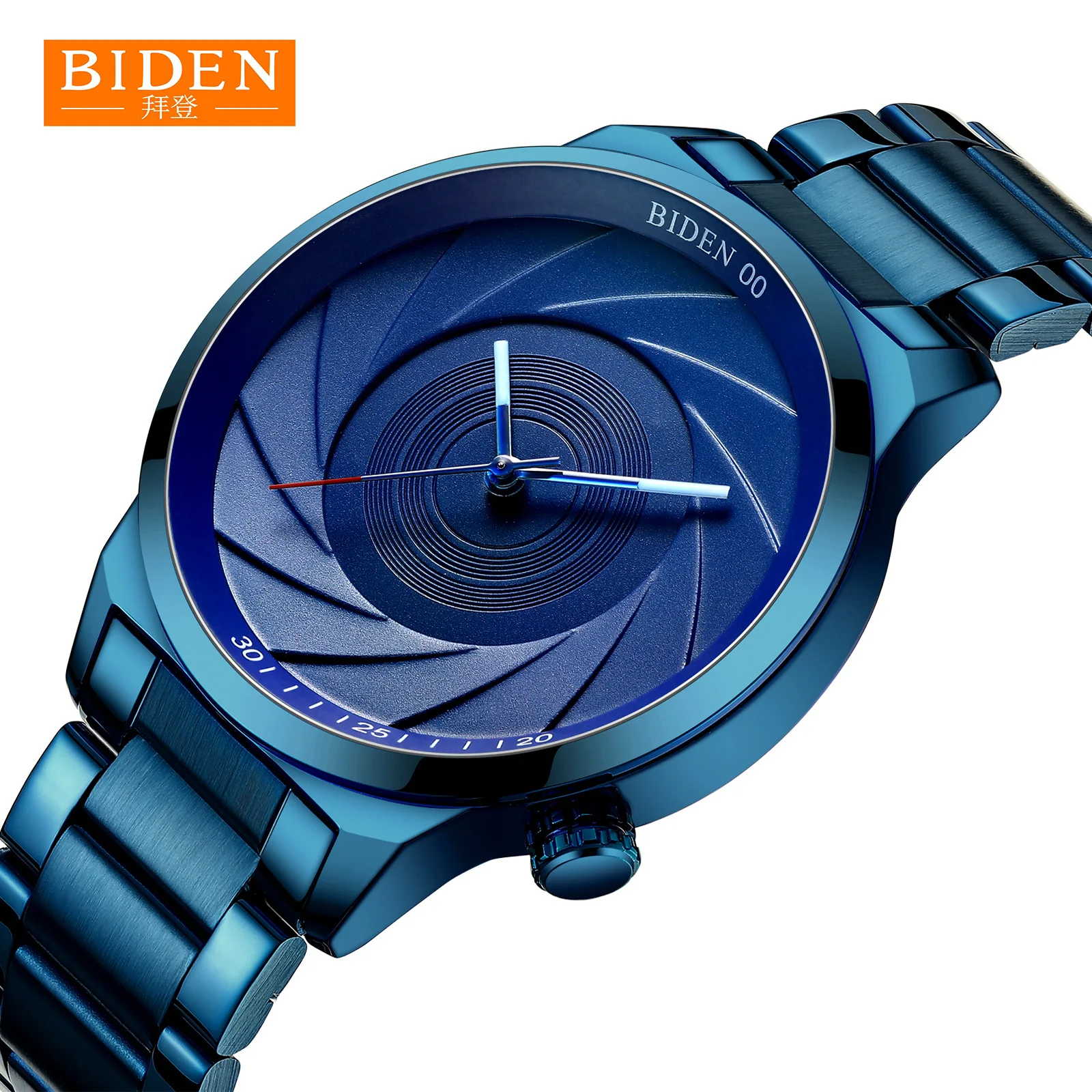 

Biden New Style Trend Watch Top Grade Waterproof MEN'S Watch Creative Concept Optical Phantom Quartz Watch