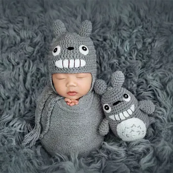 

New children's photography clothing baby pictures cartoon modeling wool handmade knitted chinchilla suit