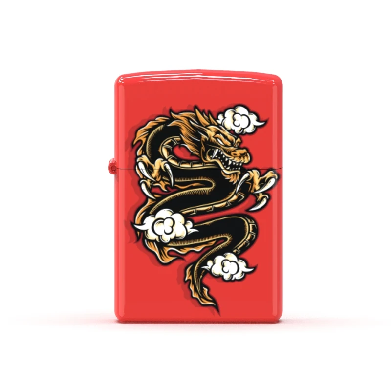 

new red dragon copper material Made in USA model in 540 original for Zippo
