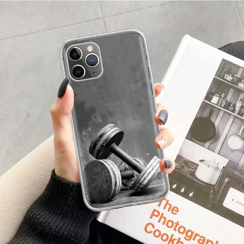 Bodybuilding Gym Fitness Case for Apple iphone 11 12 Mini Pro XS Max XR X 7 8 6 6S Plus 5 5S SE 10 Ten Gift Silicone Phone Cover
