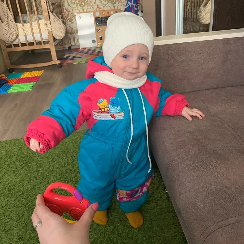 Winter Kids Boy Girl Solid Color Knitted Cap And Scarf Set Crochet Baby Beanie Hat Children's Accessories Bonnet