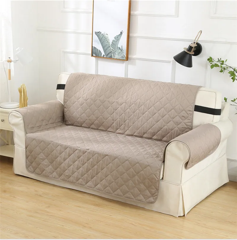 Водонепроницаемый Loveseat чехол для кожаного дивана стеганая мебель протектор оставаться на месте без бретелек крышка дивана предотвращает пятна