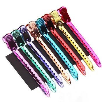 

12pcs Metal Alligator Hair Clip DIY Salon Barber Molding Styling Tools Colorful Long Hair Pins Apply Mask Wash Face Tools