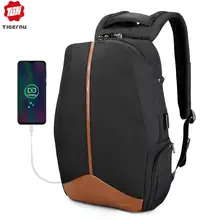 Tigernu Анти вор запатентованная молния TSA замок никакой ключ дизайн Для мужчин USB 15,6 дюймов ноутбук рюкзаки школьный Студент Колледж рюкзак