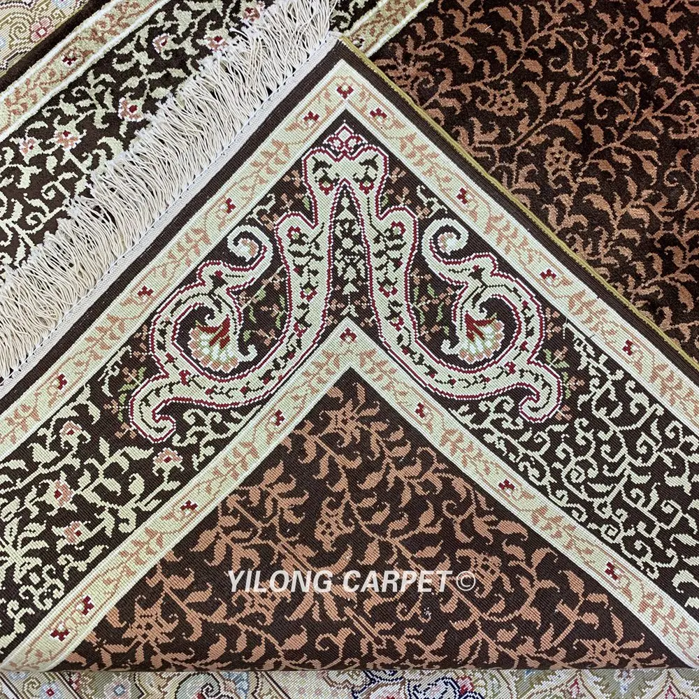 Yilong 2,5 'x4' турецкий Шелковый ковер традиционный ручной роскошный домашний Декор(HF192B