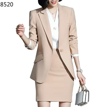 

New Two Piece Set High Quality Casual Women's Suit Pants Elegant Ladies Single Buckle Fashion Professional OL Business Slim Suit