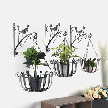 

Nordic Style Bird Wall Hanging Flower Pot Support Plant Bracket Hook Hanger Holder Balcony Garden Home Decoration