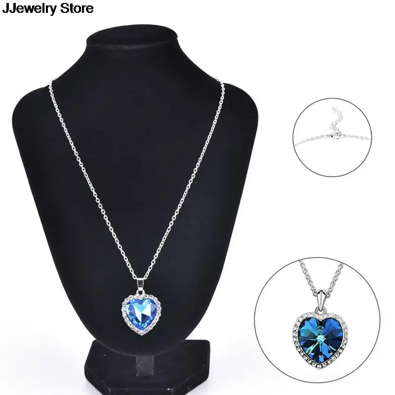 1PC 40cm Maxi Necklace Women Long Chain Charm Pendant Romantic Ocean Love Heart Design Trendy Classic BestFriend | Украшения и