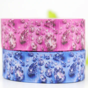 

2patterns diamond printed grosgrain ribbon 16-75mm DIY handmade materials hair accessories wedding gift wrap tape ribbons