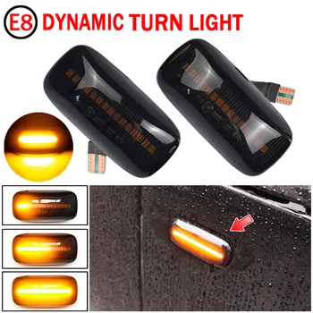 

2 Pcs LED Dynamic Turn Signal Lights Side Marker Light Lamp For Nissan Almera N15 Maxima 1995-2000 Water Side Lights
