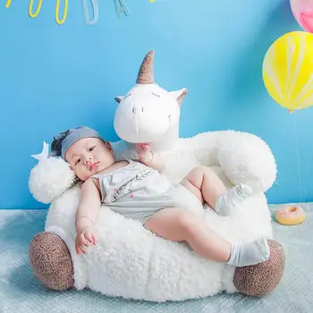 

Children's cartoon unicorn children's sofa lazy cushion baby birthday gift