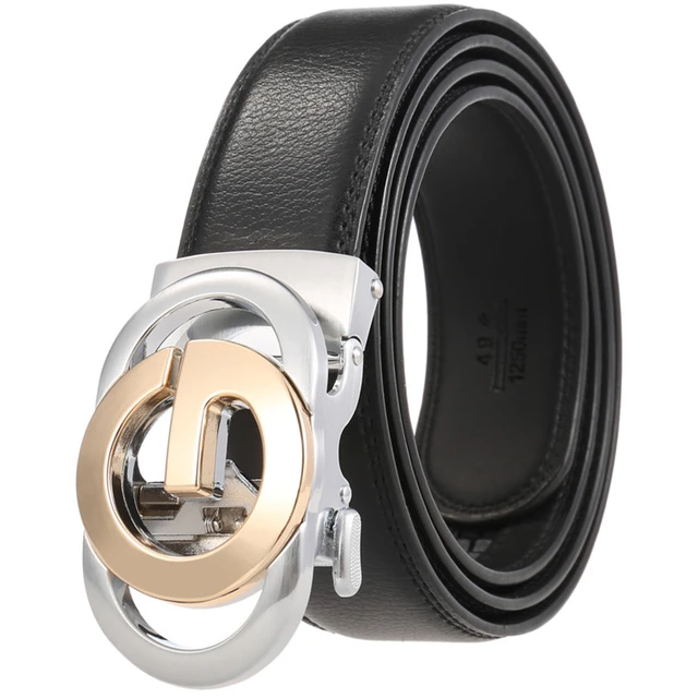 MUSENGE Designer Jaguar luxury genuine Leather men Belts For Men