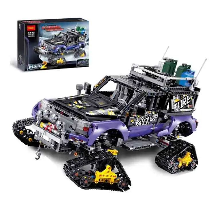 

DECOOL 3372 Science And Technology Machinery Building Blocks Snowfield Adventure Car/Purple Polar Car Lp20057 Celebrity Style
