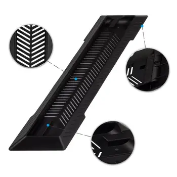 

PS4 Slim Vertical Stand For Ultra-thin Playstation 4 Slim with Built-in Cooling Vents And Non-Slip Feet -Black