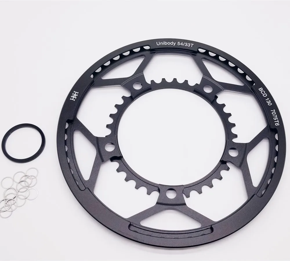 H&H 54/33T Chain-Guard Intergrated Chainring for Brompton Folding