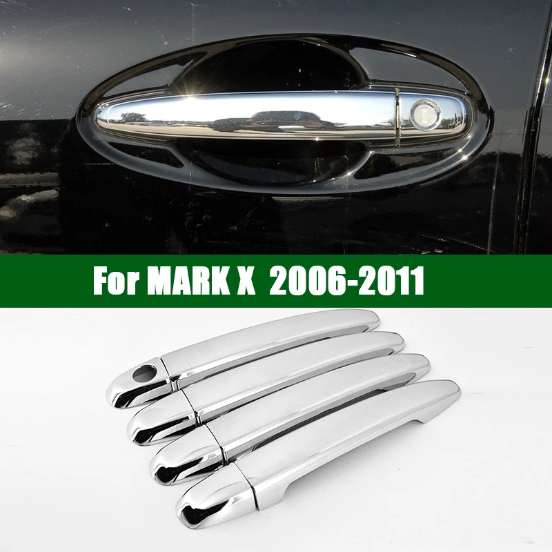 Для 2006-2009 TOYOTA MARK X G ZIO крышка ручки двери автомобиля хромированная siver отделка 2007
