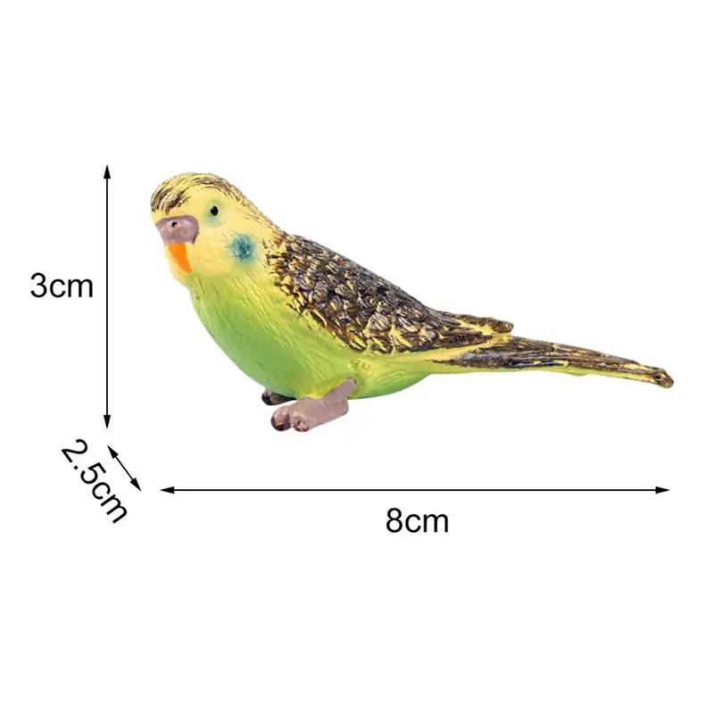 Сад эмультационный лес попугай изображение Миниатюрные модели животных ремесло фигурка птицы пластиковые ремесленные украшения аксессуары - Цвет: C