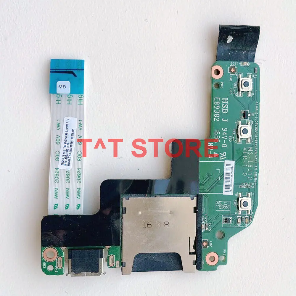 Оригинал для GE62 GE62-2QF GE72 GE62-6QF power botton USB кардридер с кабелем хорошее качество