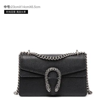 

Ladies bag new trendy fashion simple wild chain bag leather shoulder messenger bag luxury design small square bag coin purse