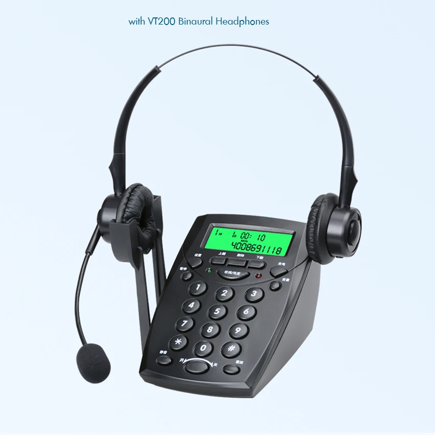 Telephone Maison Call Center Dialpad Phone Corded Telephone With