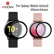 Защитная пленка для samsung Galaxy Watch Active2 40 мм 44 мм 3D изогнутая Взрывозащищенная защитная пленка для экрана+ Чистящие наборы
