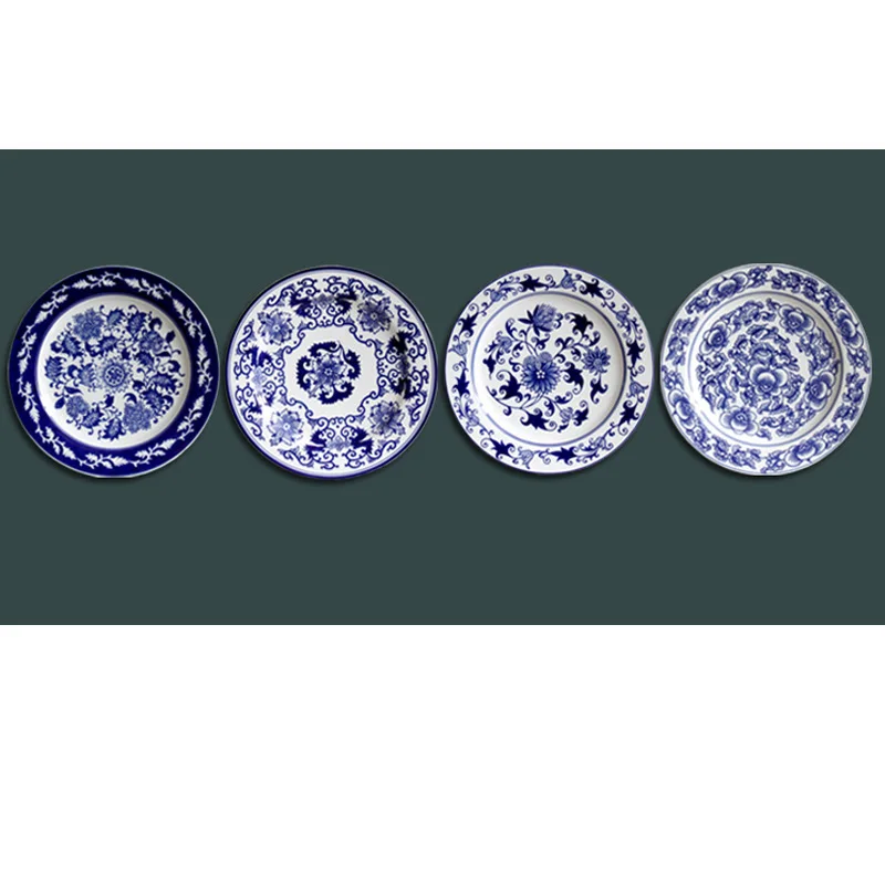 Jingdezhen Ceramics European-style Foreign Trade Mediterranean Blue And White Porcelain Wall Decoration Plate Wall Living Room 2