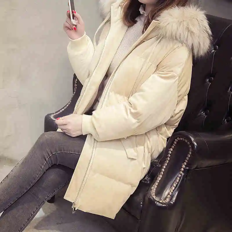 New Women Winter Down Cotton Outwear Womens Basic jacket coat female large size 5XL warm down cotton Outerwear